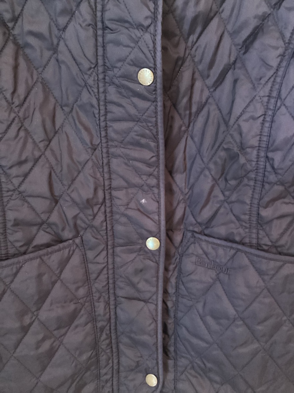 Barbour Liddesdale Quilted Vest Gilet Black Women's US 10 UK 14 Flaw - Picture 10 of 10